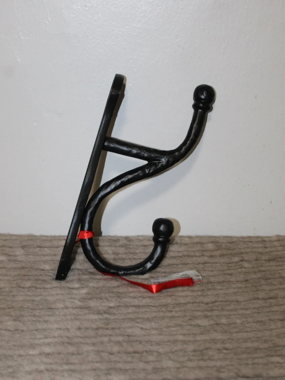 Pottery Barn  Large Cast Iron Double Coat Hook.